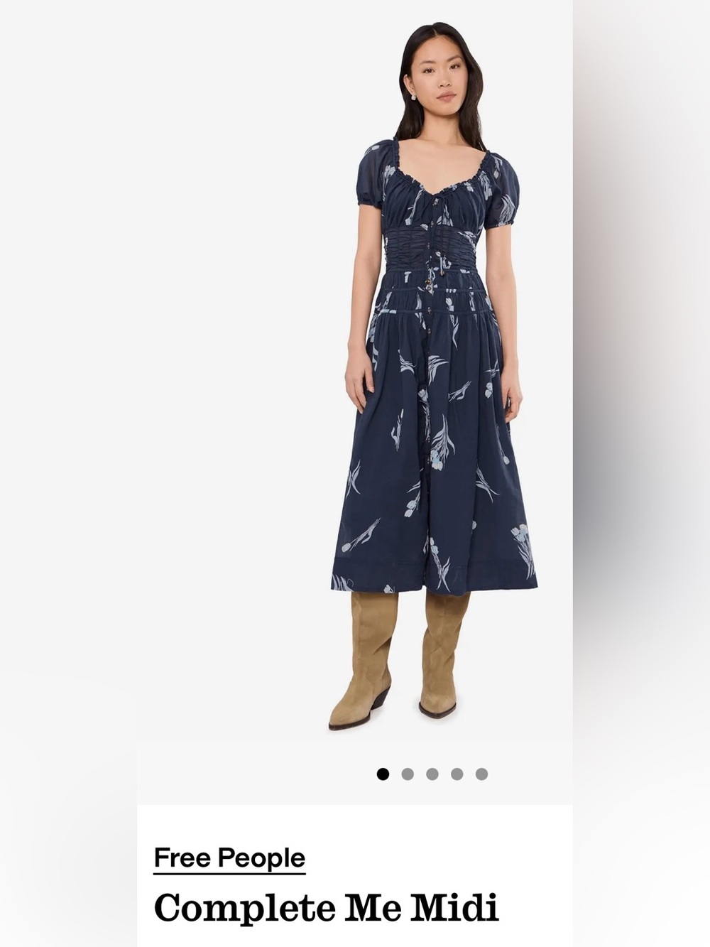 Free People Complete Me Midi Dress